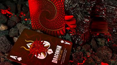 Draconian Crimson Playing Cards by Midnight Cards