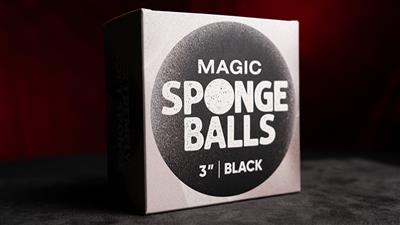 Magic Sponge Balls 4PK BLACK 3'' by Murphy's Magic