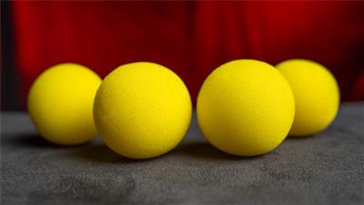 Magic Sponge Balls 4PK YELLOW 1.5'' by Murphy's Magic