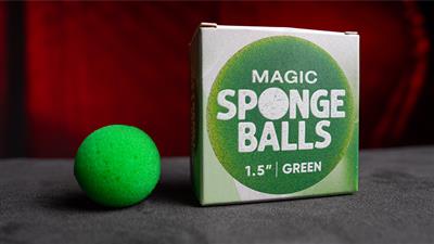 Magic Sponge Balls 4PK GREEN 1.5'' by Murphy's Magic