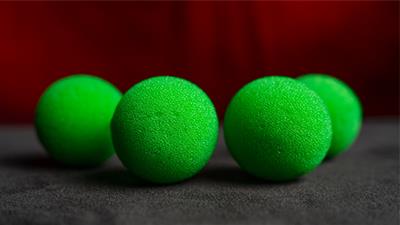 Magic Sponge Balls 4PK GREEN 1.5'' by Murphy's Magic