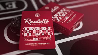 Roulette (Red) Playing Cards by Mechanic Industries