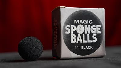 Magic Sponge Balls 4PK BLACK 1'' by Murphy's Magic