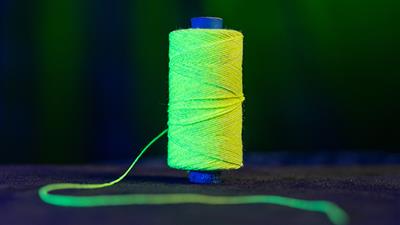 WGM UV GLOW GYPSY THREAD YELLOW REFILL SPOOL by Murphy's Magic  - Trick