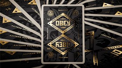 Obey Gold Edition Playing Cards by theory11