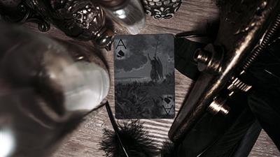 The Raven Black Dusk (Gilded) Playing Cards