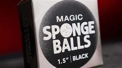 Magic Sponge Balls 4PK BLACK 1.5'' by Murphy's Magic