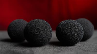 Magic Sponge Balls 4PK BLACK 2'' by Murphy's Magic