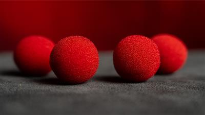 Magic Sponge Balls 4PK RED 1.5'' by Murphy's Magic