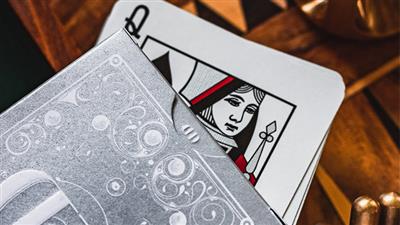 Smoke & Mirrors V8, Silver (Standard) Edition Playing Cards by Dan & Dave