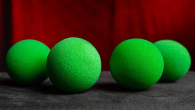 Magic Sponge Balls 4PK GREEN 3'' by Murphy's Magic