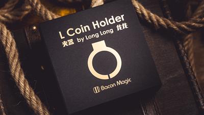 L Holder (Single Jumbo Coin 2.7''-3.2'') by Long Long & Bacon Magic