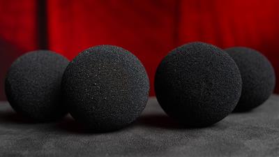 Magic Sponge Balls 4PK BLACK 3'' by Murphy's Magic