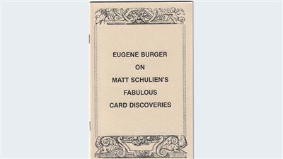 Eugene Burger on Matt Schulien's Fabulous Card Discoveries   - Book