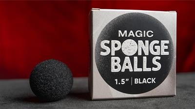 Magic Sponge Balls 4PK BLACK 1.5'' by Murphy's Magic