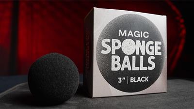 Magic Sponge Balls 4PK BLACK 3'' by Murphy's Magic