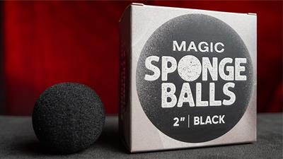 Magic Sponge Balls 4PK BLACK 2'' by Murphy's Magic