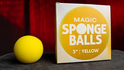 Magic Sponge Balls 4PK YELLOW 3'' by Murphy's Magic