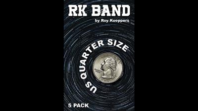 RK Bands Quarter Dollar Size For Flipper coins (5 per package) - Trick