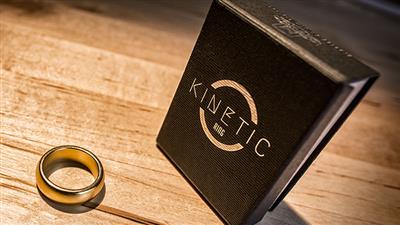 Kinetic PK Ring (Gold) Curved size 8 by Jim Trainer - Trick