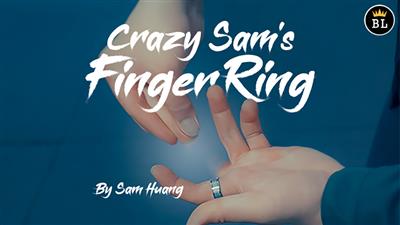 Hanson Chien Presents Crazy Sam's Finger Ring BLACK / SMALL (Gimmick and Online Instructions) by Sam Huang - Trick