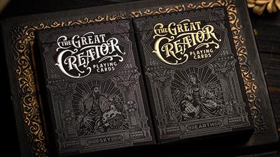 The Great Creator: Earth (Gold Foil) Edition Playing Cards by Riffle Shuffle