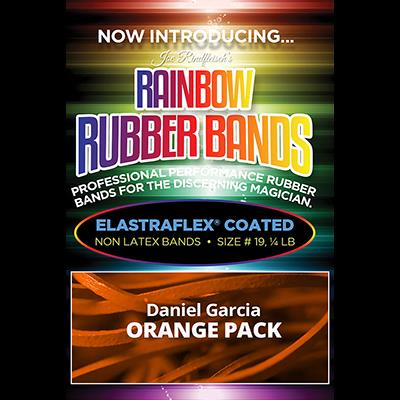 Joe Rindfleisch's Rainbow Rubber Bands (Daniel Garcia - Orange Pack  ) by Joe Rindfleisch - Trick