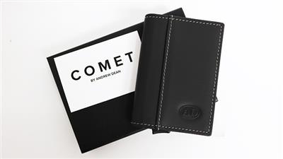 Comet Black Leather Silver Shell (Gimmicks and Online Instruction) by Andrew Dean - Trick