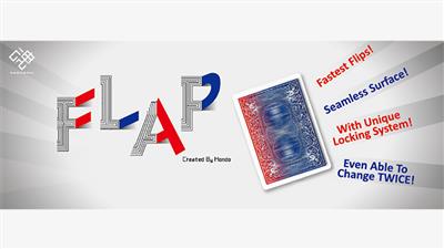 Modern Flap Card (Blue to Red Face Card) by Hondo