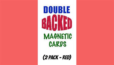 Magnetic Cards (2 pack/Red) by Chazpro Magic. - Trick