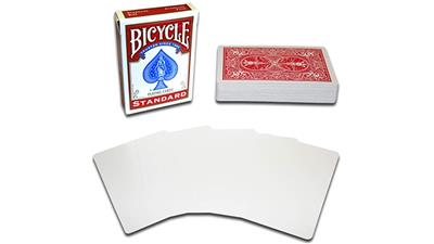 Magnetic Card - Bicycle Cards (2 Per Package) Blank Face Red by Chazpro - Trick