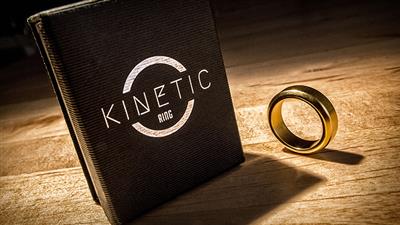 Kinetic PK Ring (Gold) Beveled size 8 by Jim Trainer - Trick