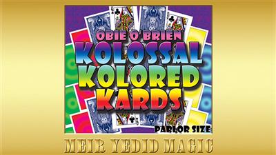 Obie O'Brien Kolossal Kolor Cards Parlor Size (Gimmicks and Online Instructions) - Trick