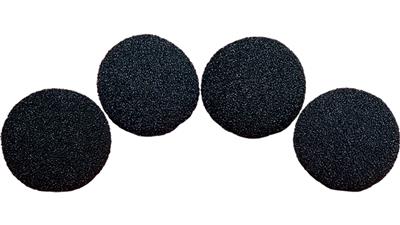 1.5 inch Super Soft Sponge Balls (Black) Pack of 4 from Magic by Gosh