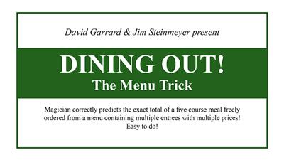 Dining Out! The Menu Trick by David Garrard and Jim Steinmeyer - Trick