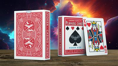 Elite Night Flight (Red) Marked Playing Cards by Steve Dela