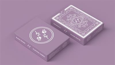 Black Roses Lavender (Marked) Edition Playing Cards