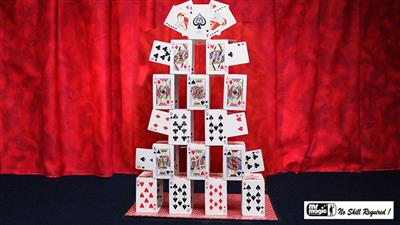 Card Castle with Six Card Repeat by Mr. Magic - Trick