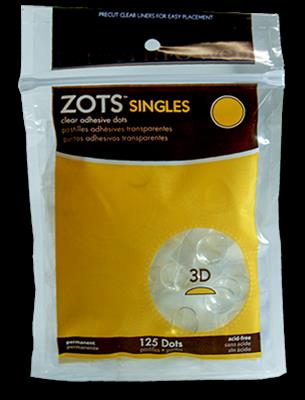 Sticky Dots 3D (125 dots 1/2'' diameter) Bag of Singles