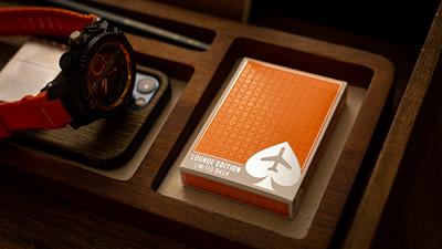 Lounge Edition in Hangar (Orange) with Limited Back by Jetsetter Playing Cards