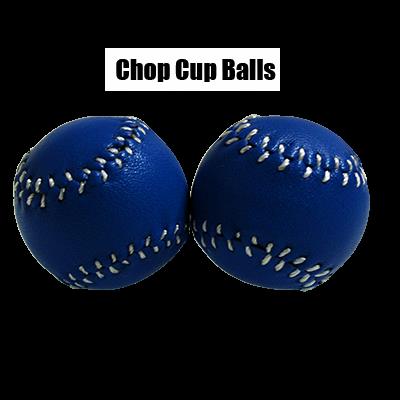 Chop Cup Balls Blue Leather (Set of 2) by Leo Smetsers - Trick